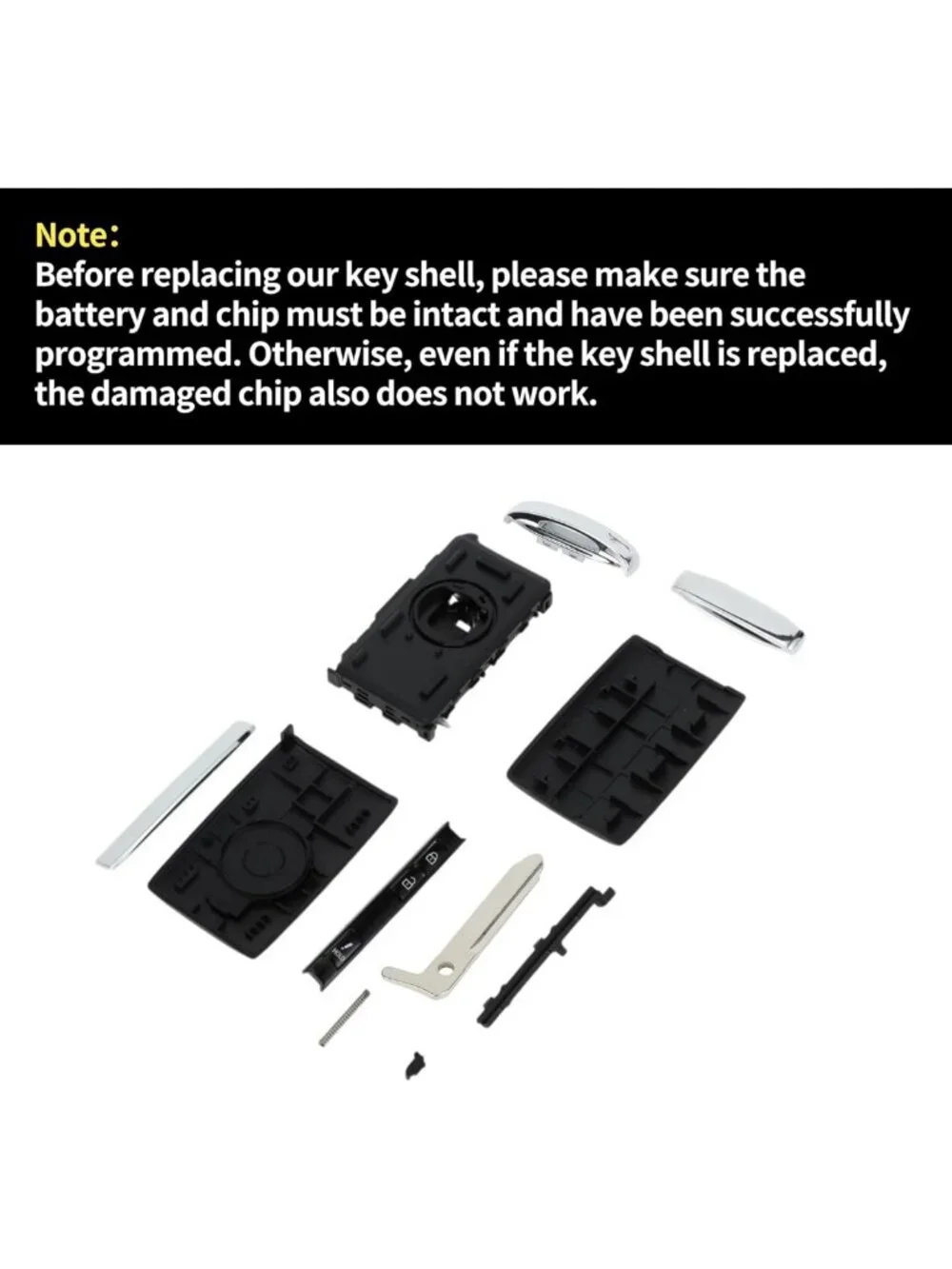 Keyless Entry Remote Key Fob Replacement Case for Mazda CX-3 & CX-5, 3 Buttons